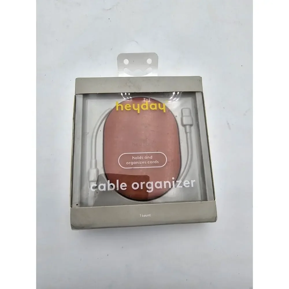 Heyday Portable Silicone Cable Organizer - Cedar Wood